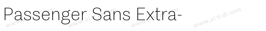 Passenger Sans Extra字体转换 Passenger Sans Extra字体转换